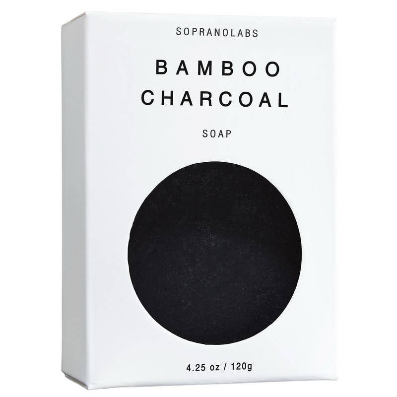 Soprano Labs Bamboo Charcoal Vegan Soap Bar