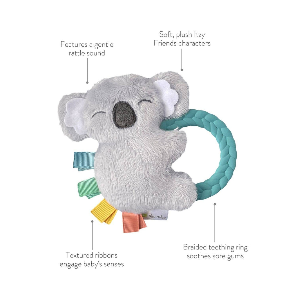 Itzy Ritzy Plush Rattle Pal with Teether