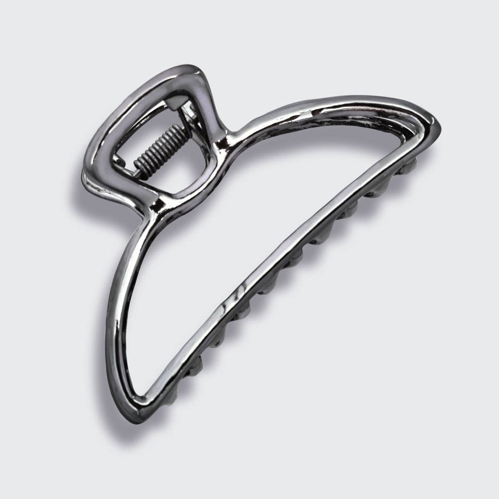 Kitsch Open Shape Claw Clip — Hematite