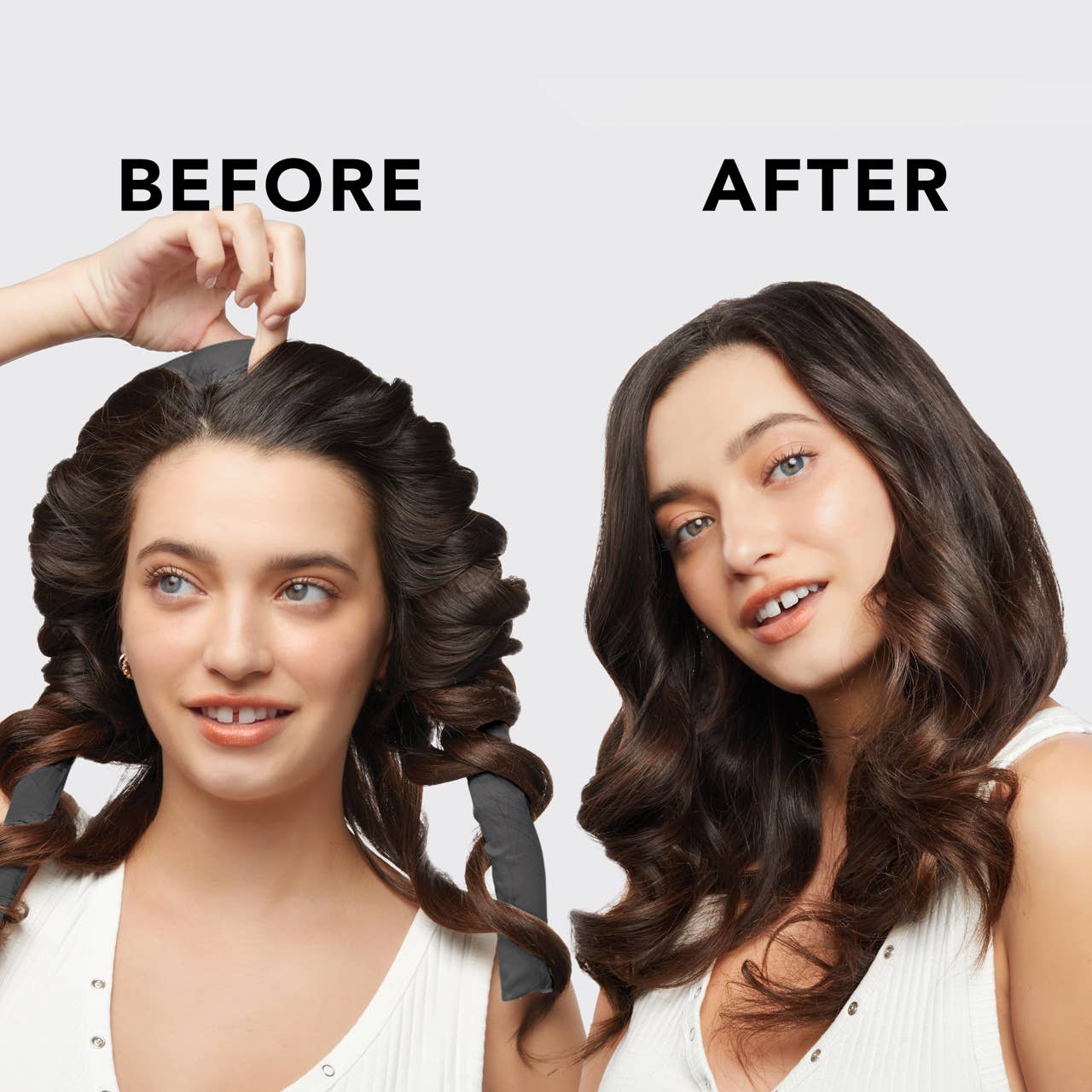 Kitsch Satin Heatless Curling Set — Charcoal