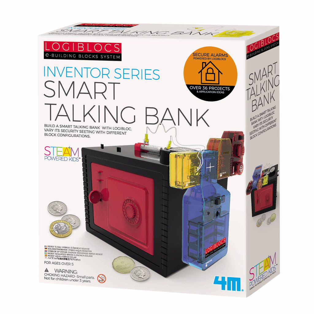 Toysmith 4M Logiblocs Smart Talking Bank