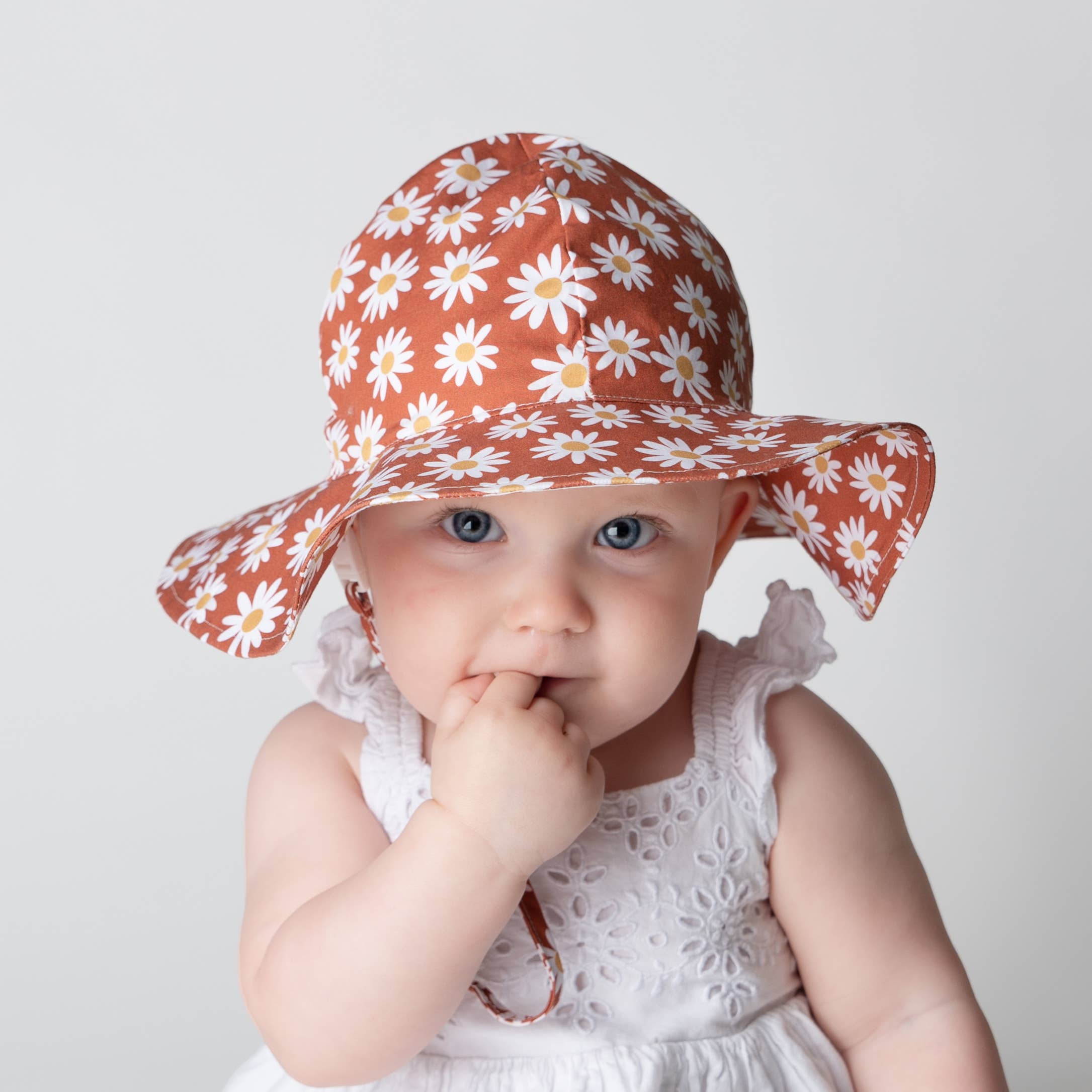 Huggalugs Ginger Daisy Sun Hat — UPF 50+