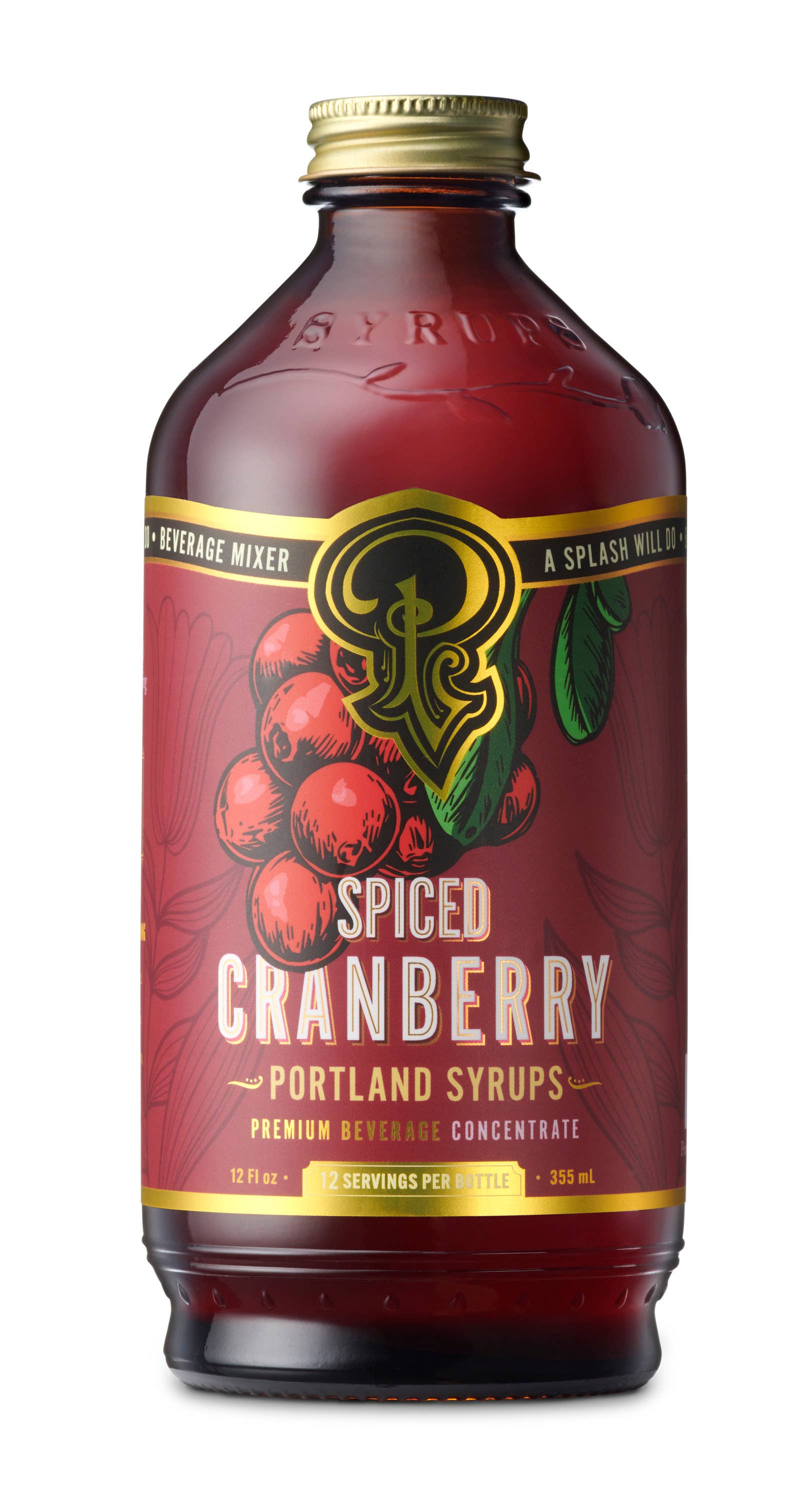 Portland Syrups Spiced Cranberry Cocktail & Coffee Syrup — 12oz