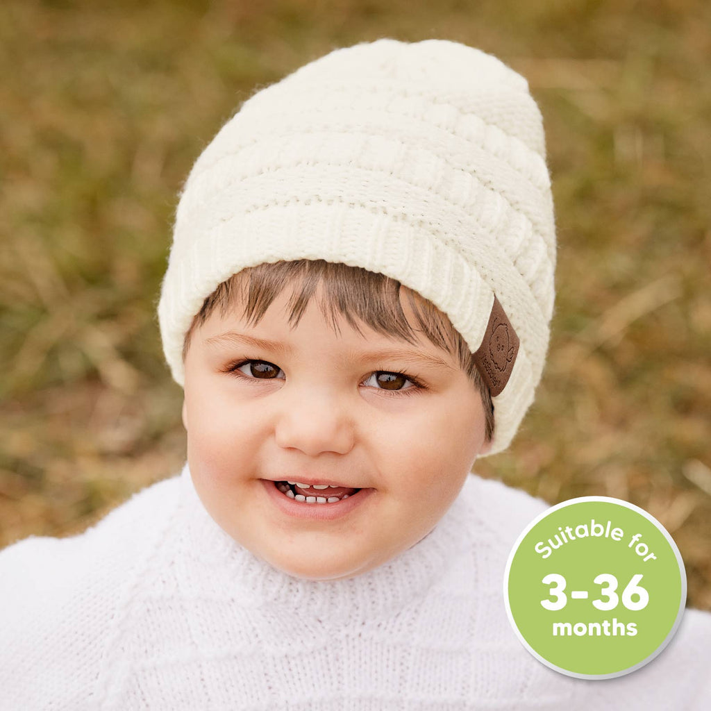 KeaBabies Warmzy Knitted Baby Beanies — 3-Pack