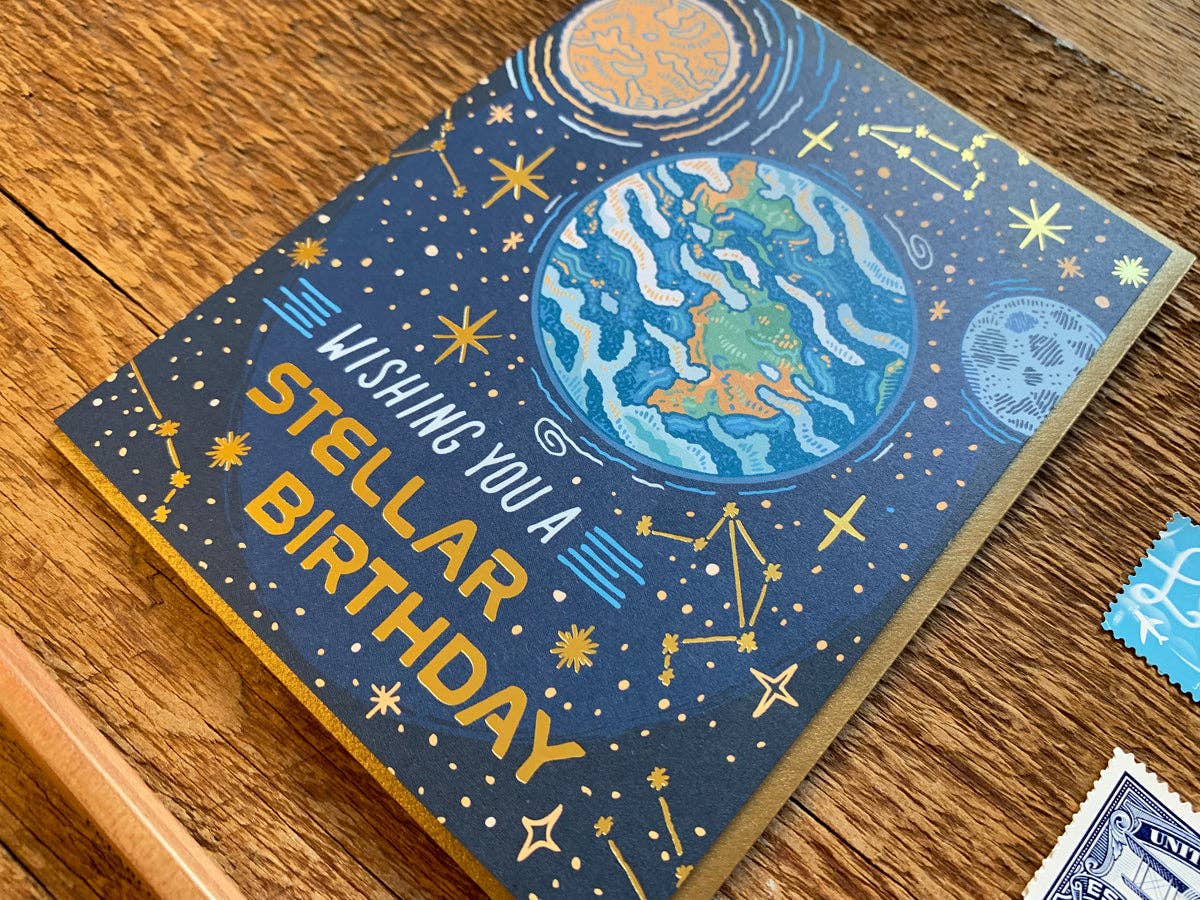 Noteworthy Paper & Press Stellar Birthday Greeting Card