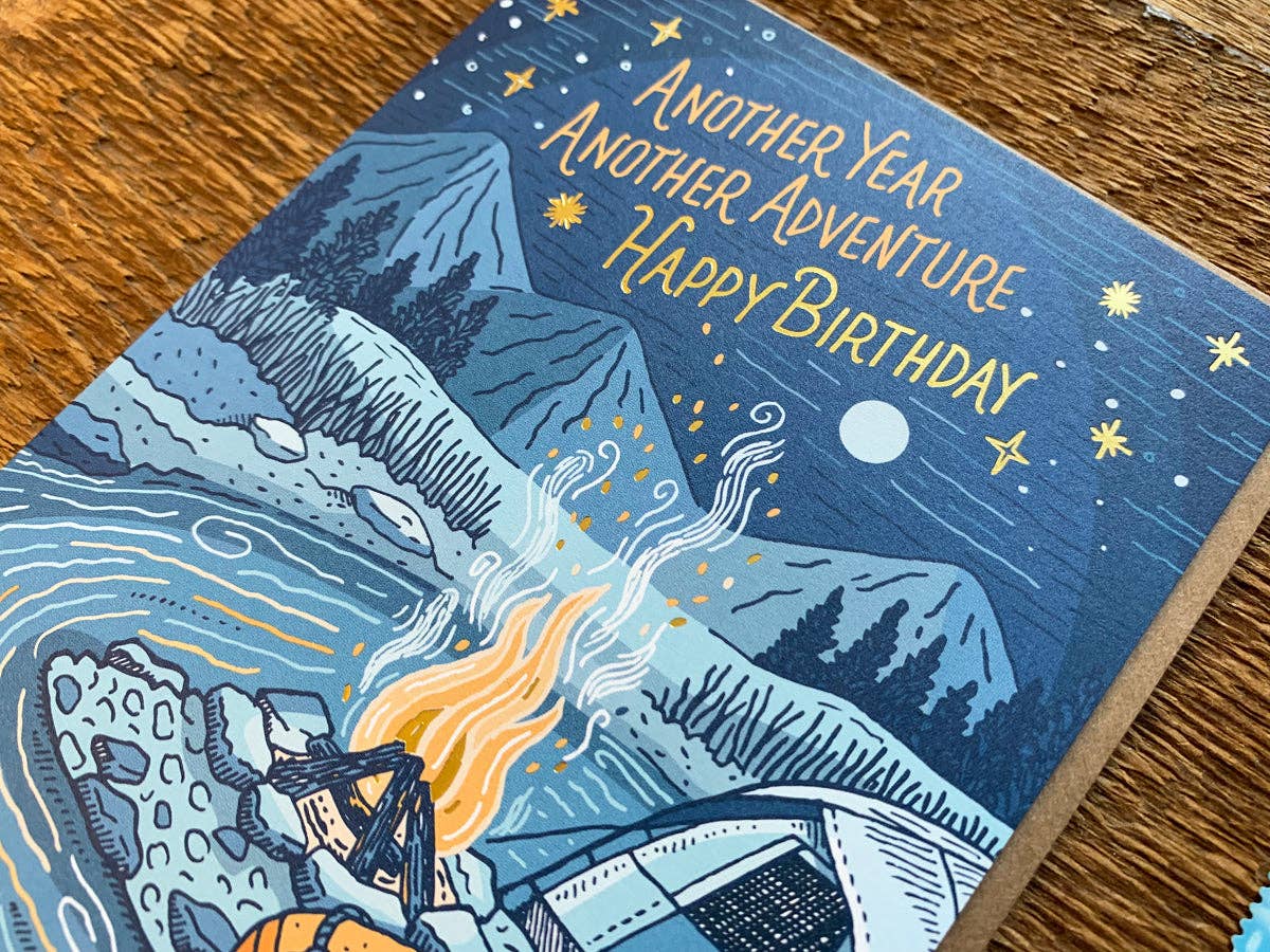 Noteworthy Paper & Press Campfire Adventure Birthday Greeting Card
