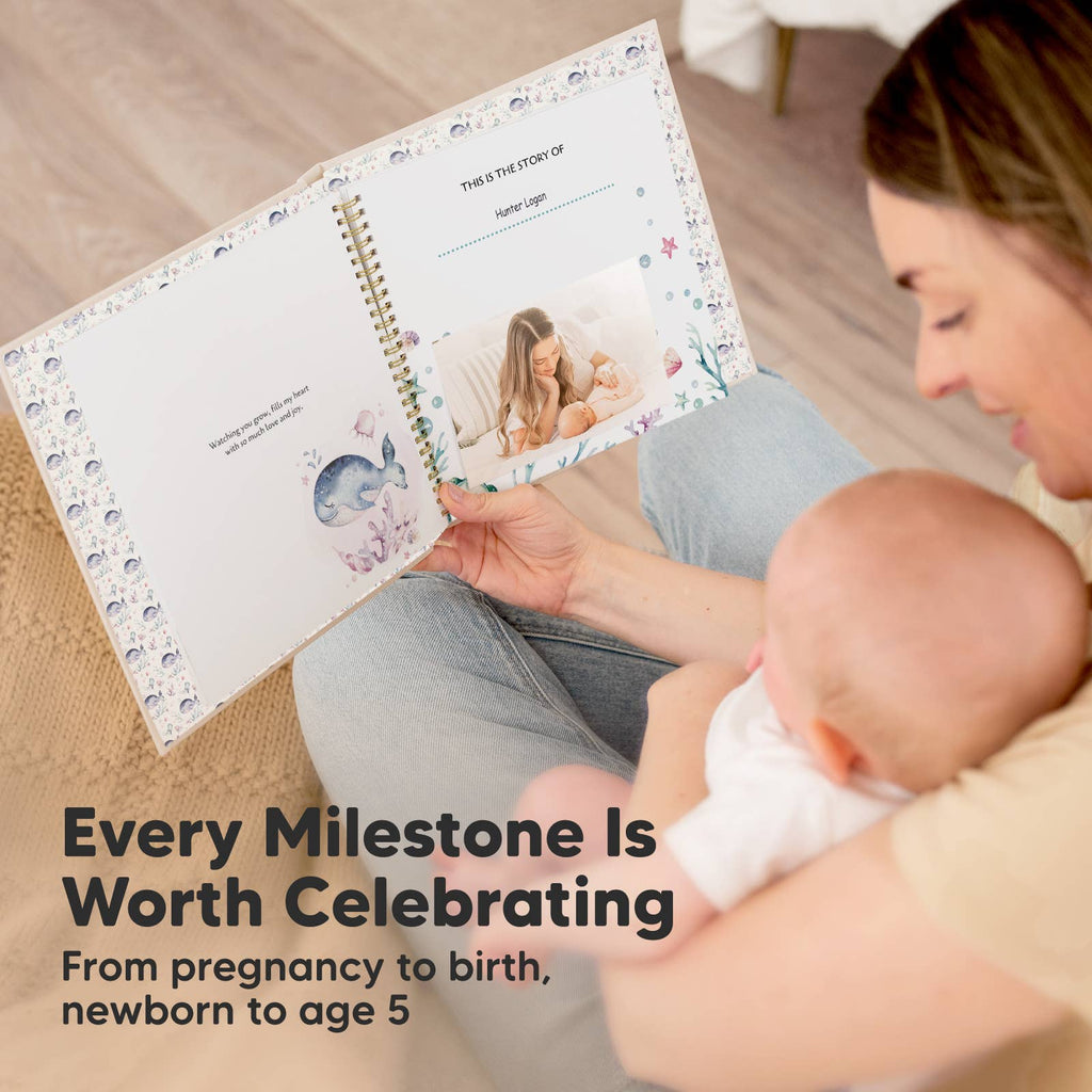 KeaBabies SeaWorld Baby Memory Book — First Years Keepsake Journal