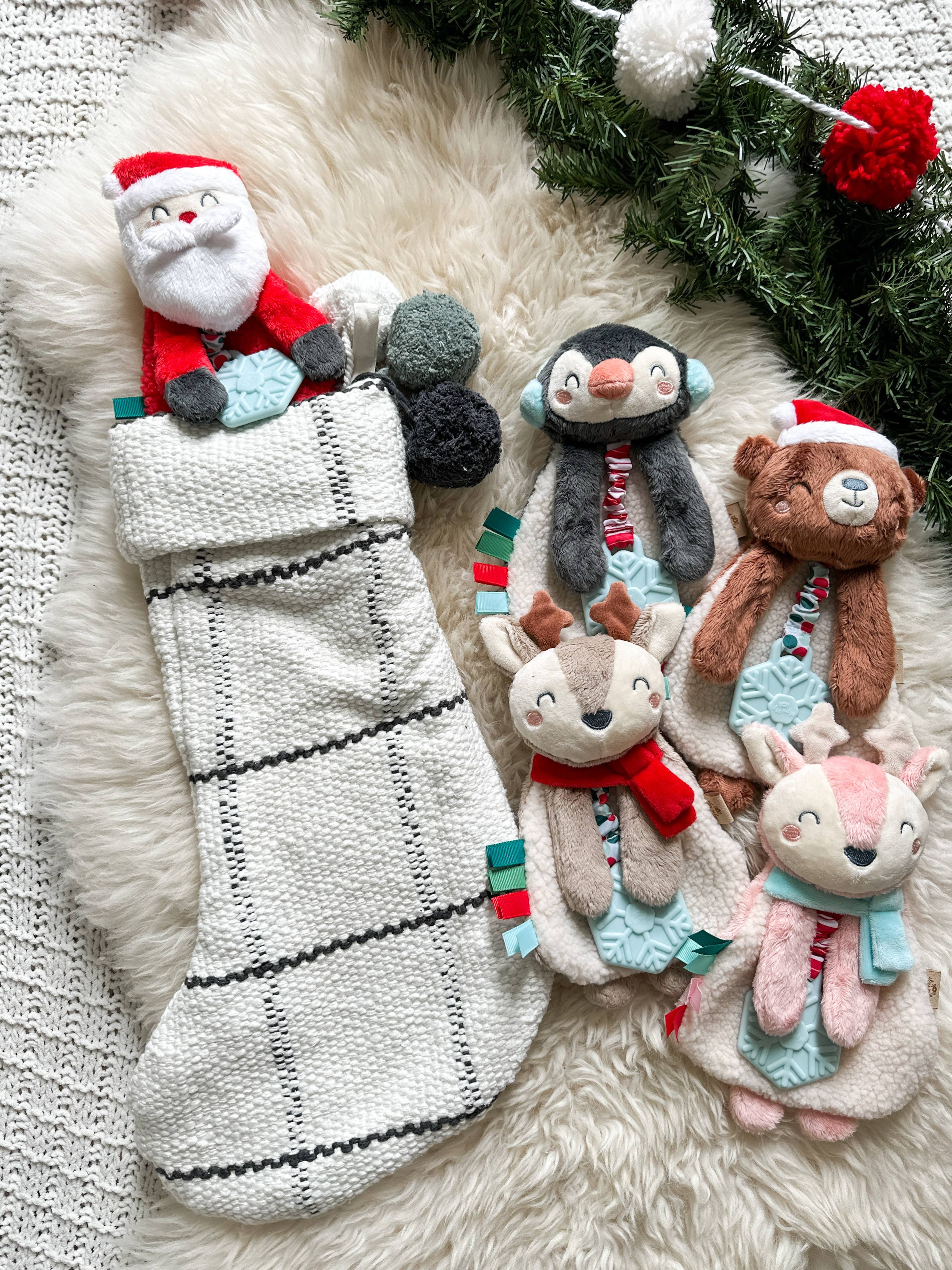 Itzy Ritzy Holiday Lovey Plush and Teether Toy