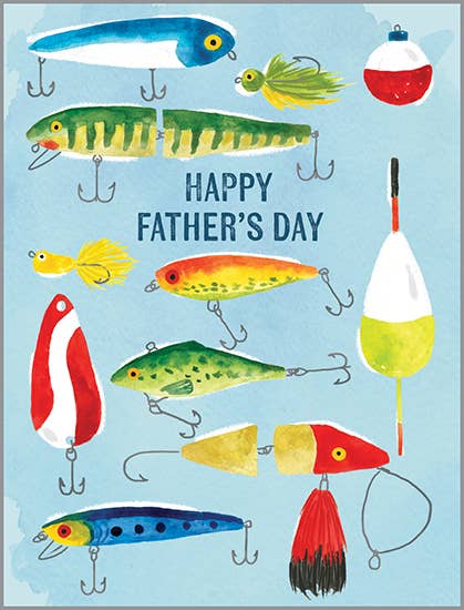 Gina B Father's Day Card — Fishing Lures