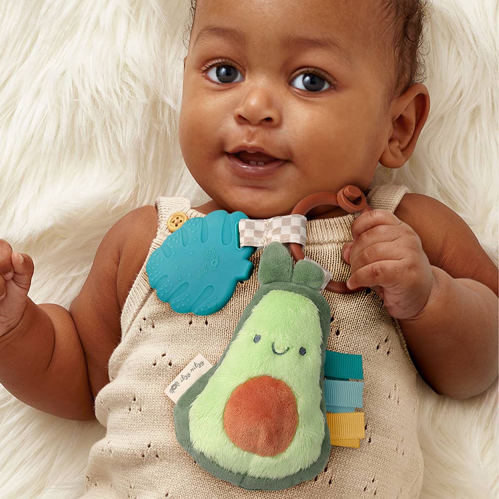 Itzy Ritzy Itzy Pal Plush + Teether Avocado or Strawberry