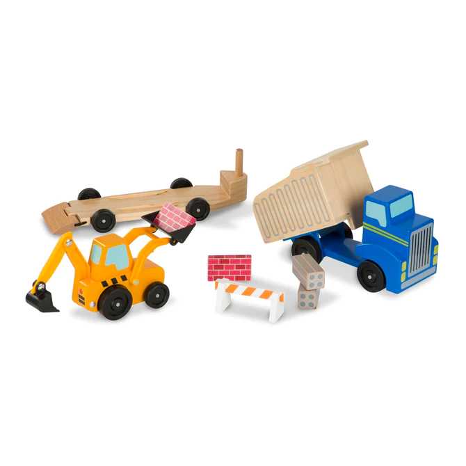 Melissa & Doug Dump Truck & Loader Set