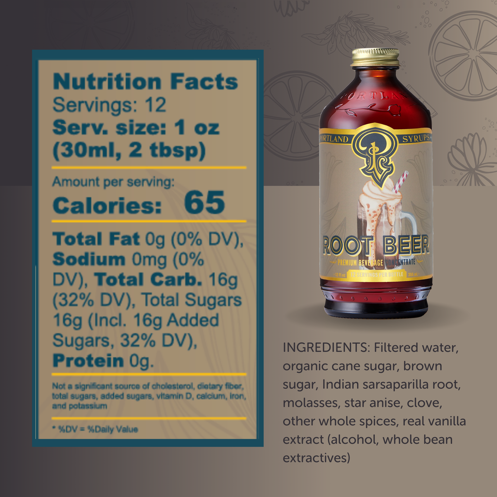 Portland Syrups Craft Root Beer Syrup — 12 oz