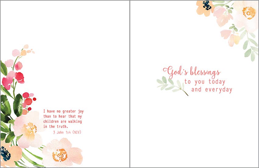 Gina B Scripture Mother's Day Card — Beautiful Flowers