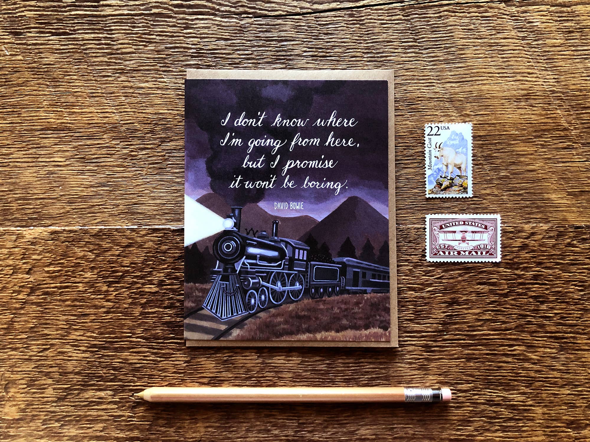 Noteworthy Paper & Press Bowie Quote Greeting Card