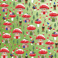 Jillson & Roberts Holiday Gnomes Wrapping Paper Roll
