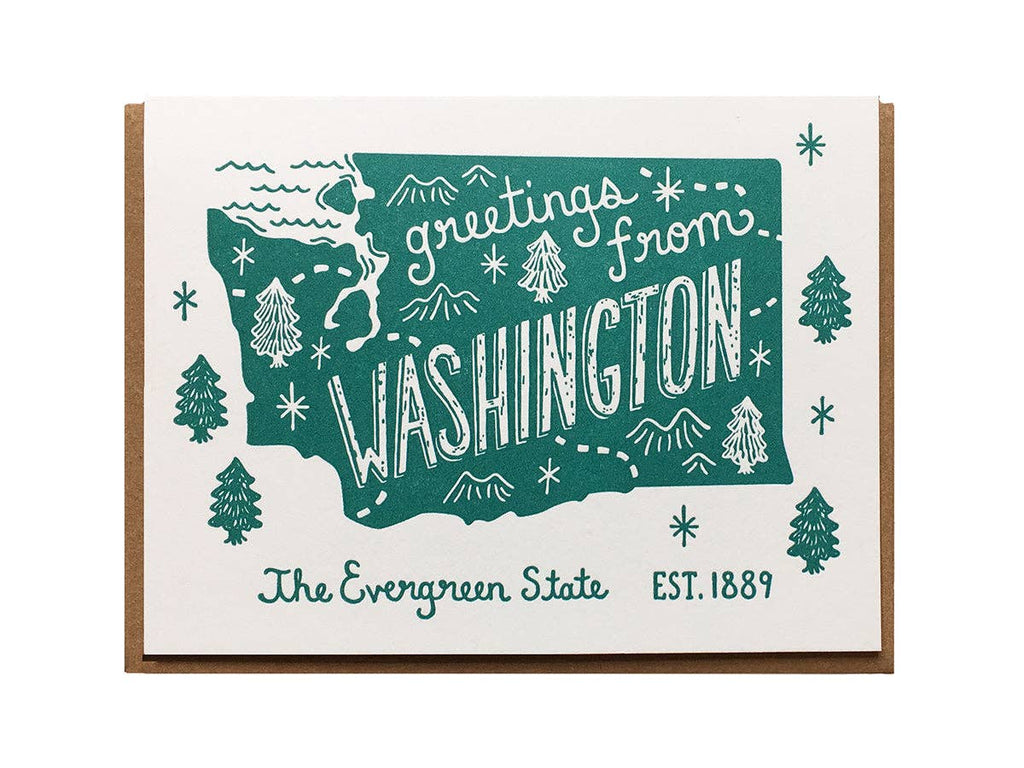 Noteworthy Paper & Press Washington Art Greeting Card