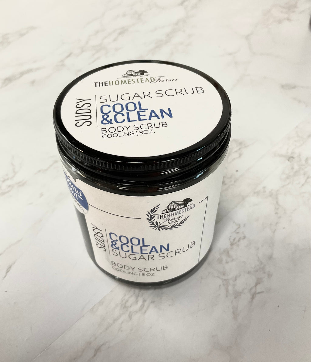 The Homestead Farm Sugar Scrub, Sudsy & Oily Variants