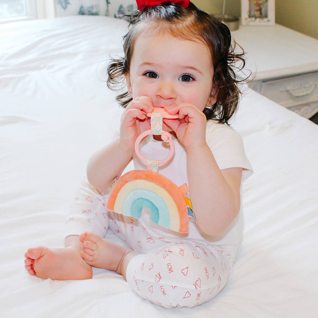 Itzy Ritzy Plush Pal Teether - Dino, Mushroom, Rainbow