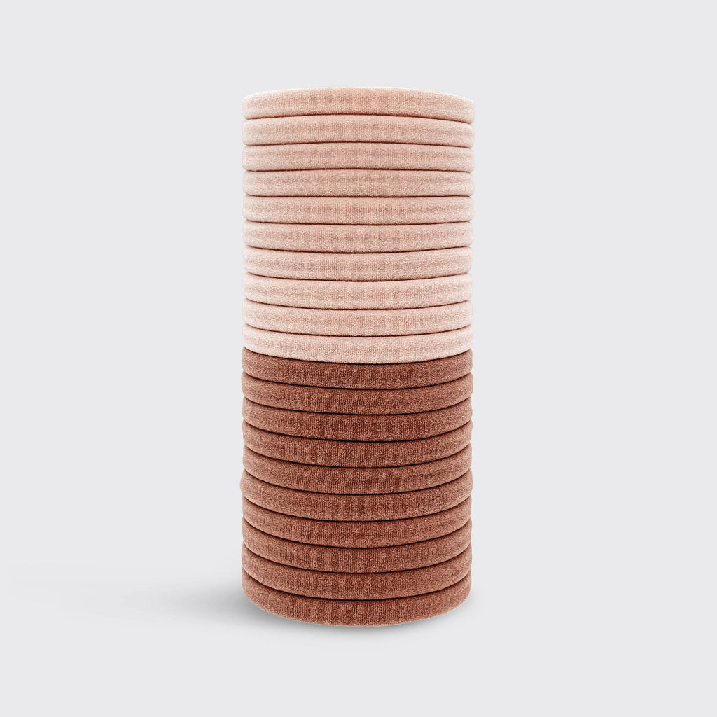 Kitsch Eco-Friendly Nylon Elastics 20pc Set — Blush