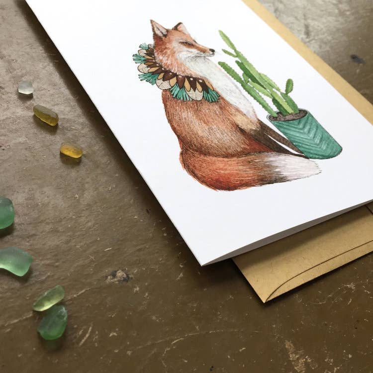 Polanshek of the Hills “Fox” Greeting Card