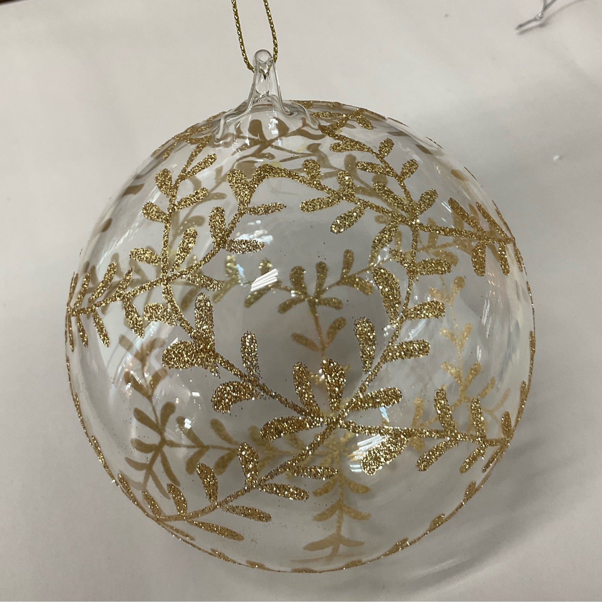 Glittered Glass Ornament