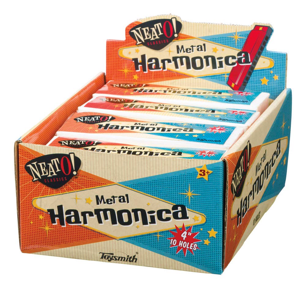 Toysmith Neato! 4" Metal Harmonica