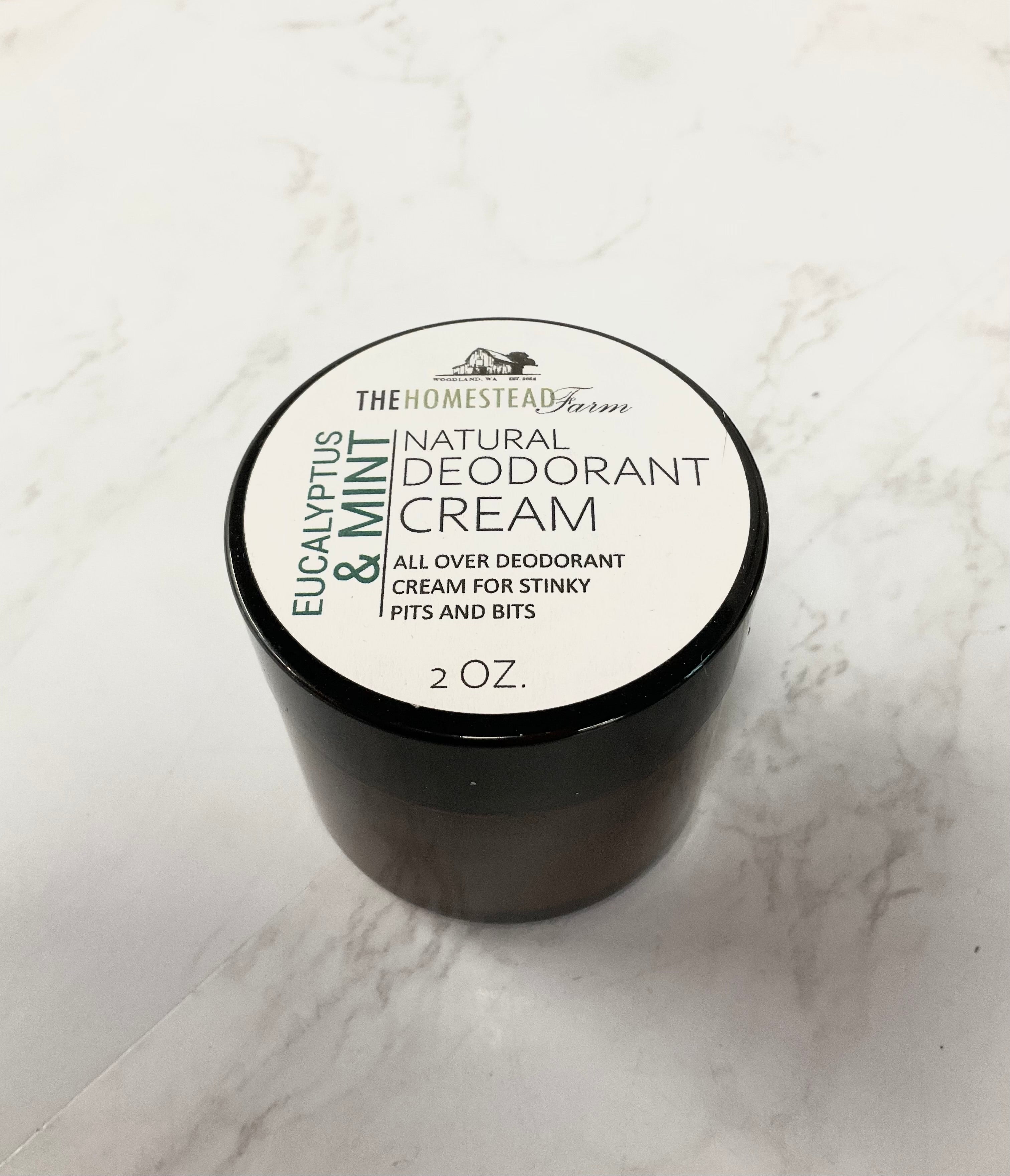 The Homestead Farm Natural Deodorant Stick, Eucalyptus Mint