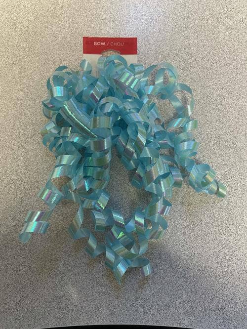 Sky Blue Curly Gift Bow