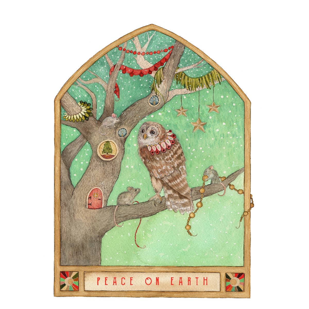 Polanshek of the Hills “Peace on Earth” Greeting Card