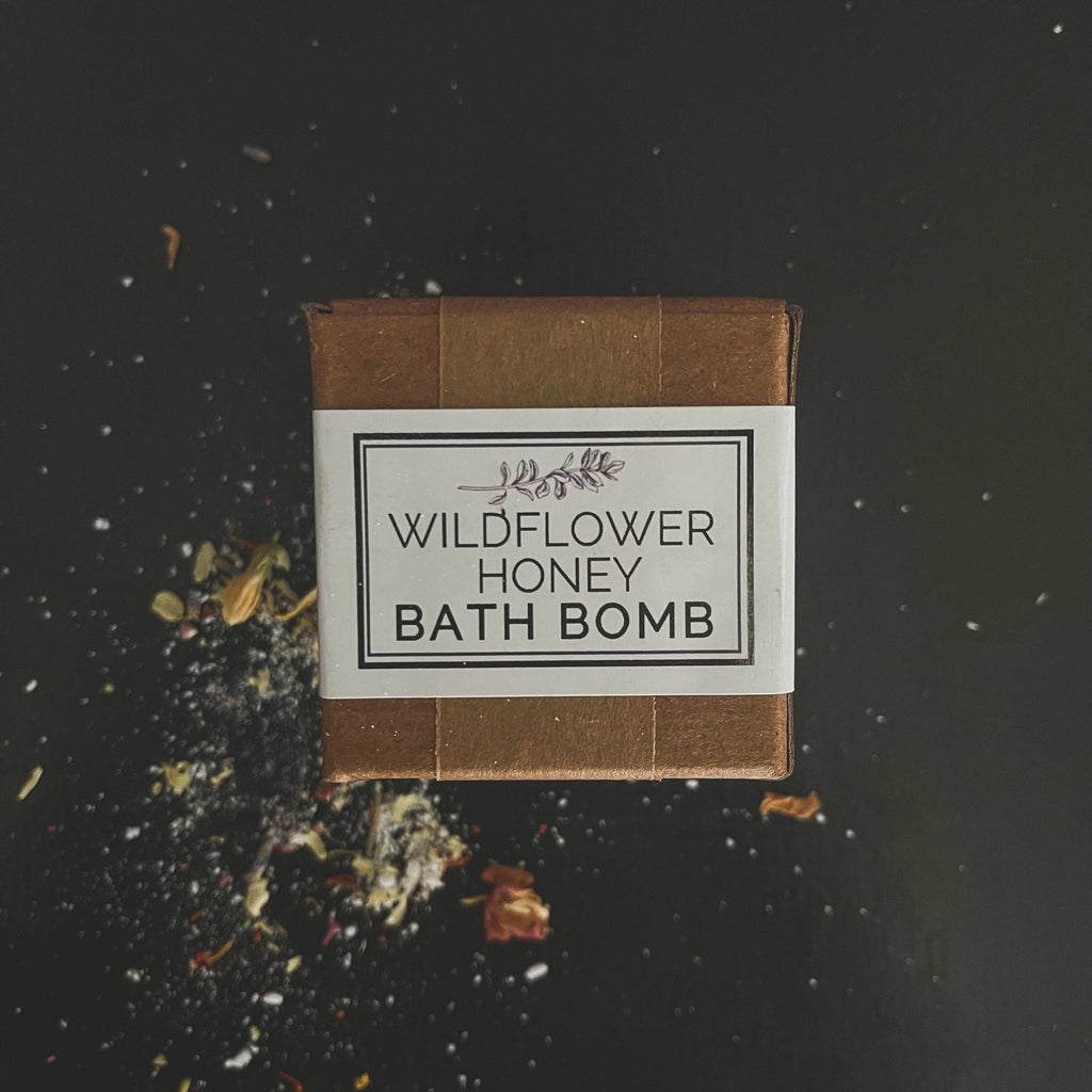 Orange Thyme Wildflower & Honey Bath Bomb