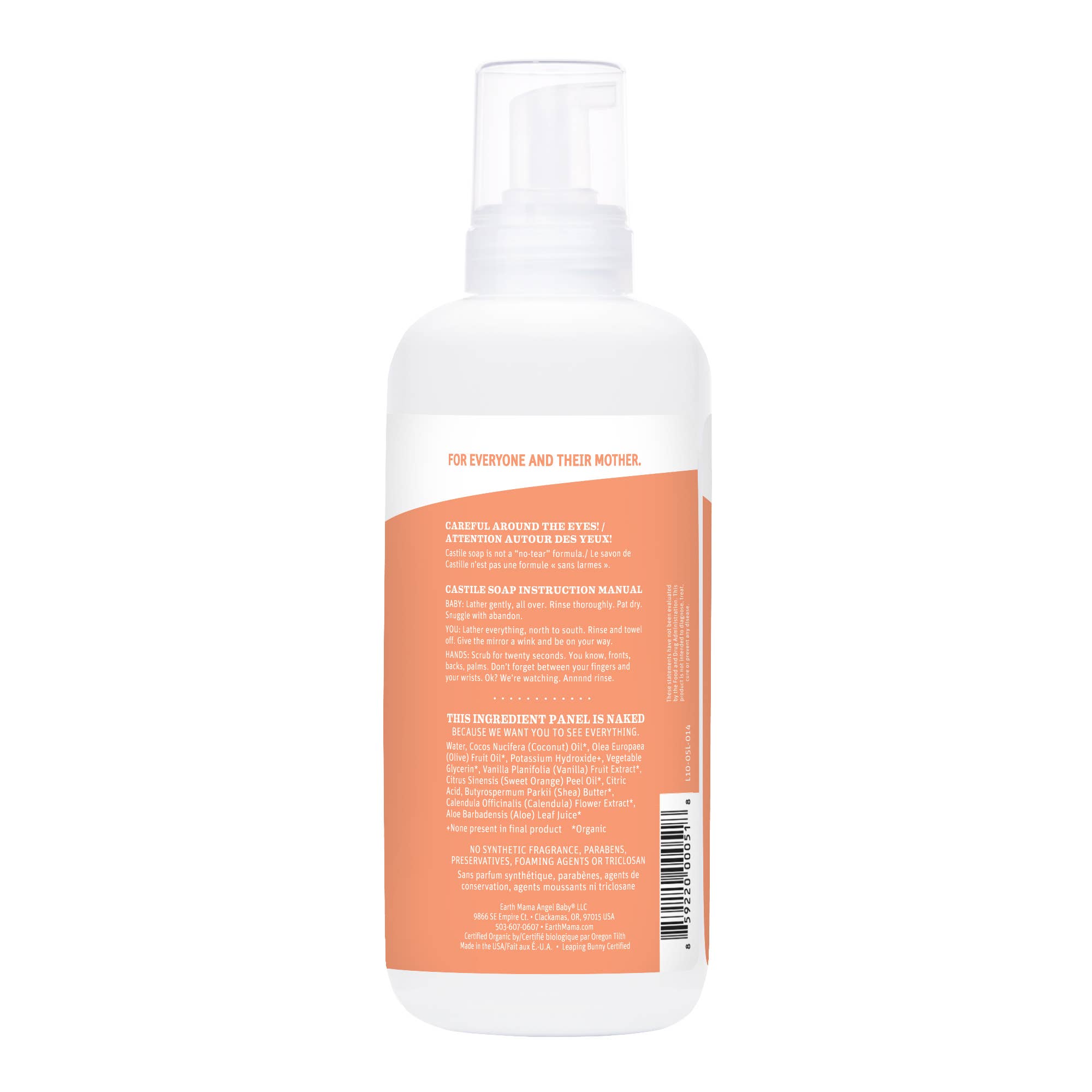 Earth Mama Sweet Orange Baby Wash