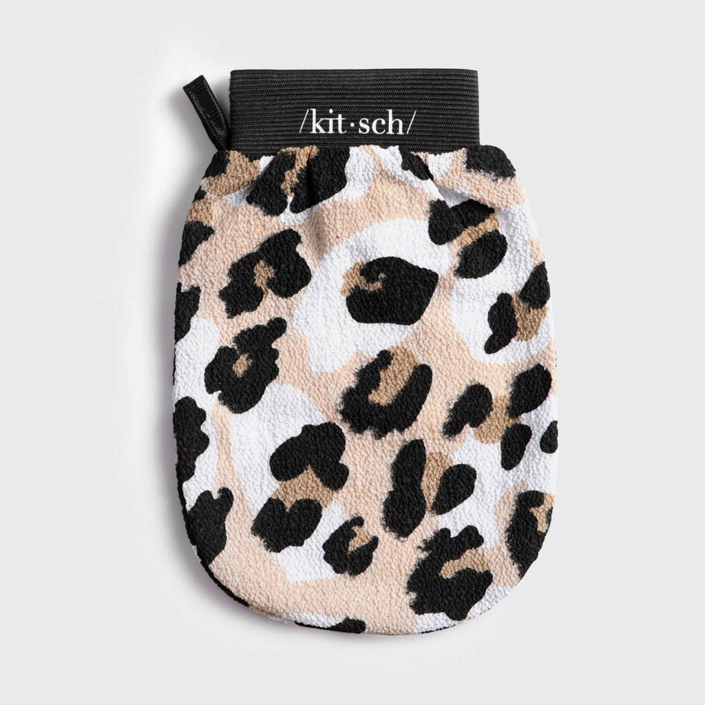 Kitsch Eco-Friendly Exfoliating Glove — Leopard