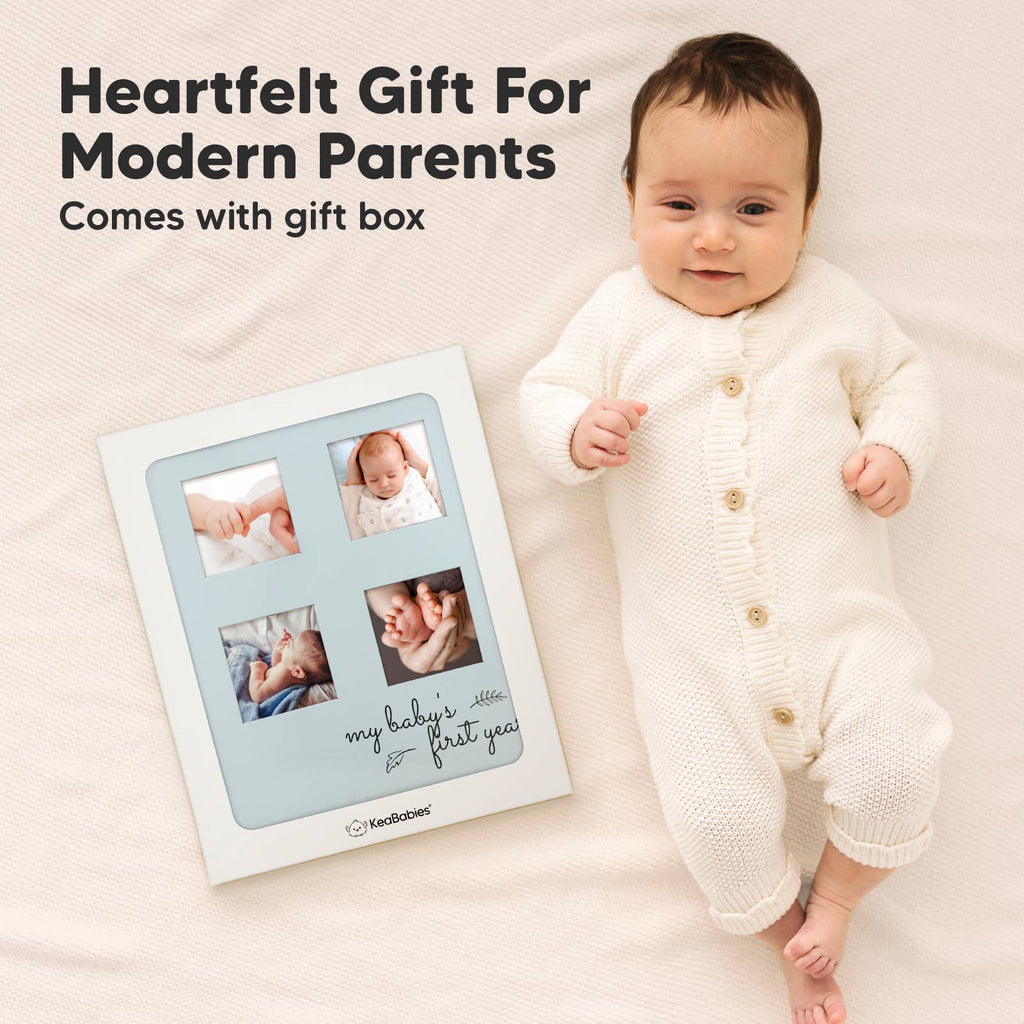 KeaBabies Sketch Baby Memory Book — Sky Blue