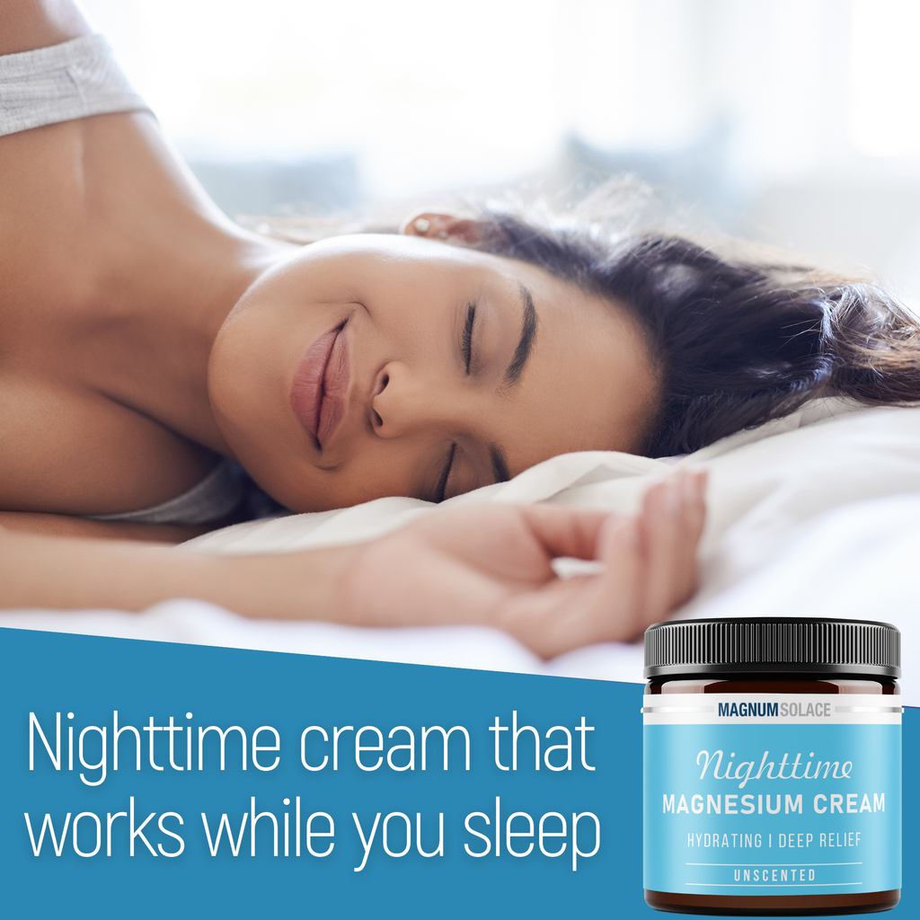 Magnum Solace Nighttime Magnesium Cream, Soothing Body Moisturizer