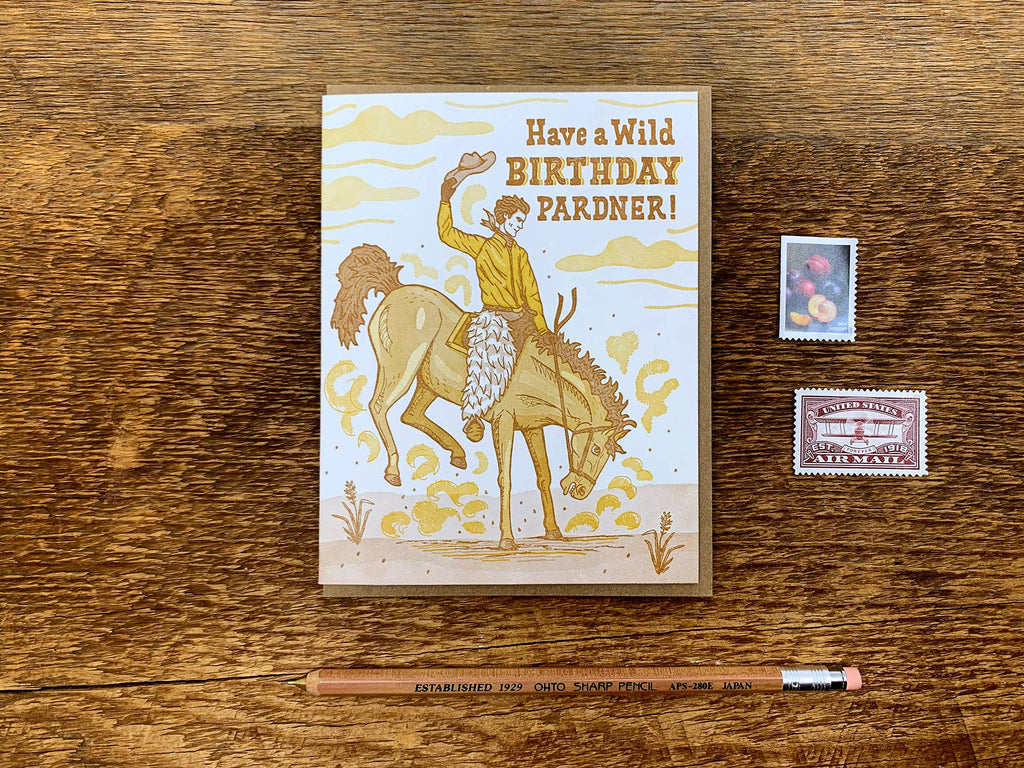 Noteworthy Paper & Press Wild Birthday Pardner Greeting Card