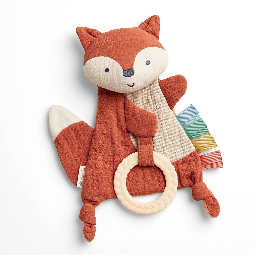 Itzy Ritzy Fox Bitzy Crinkle Sensory Toy with Teether