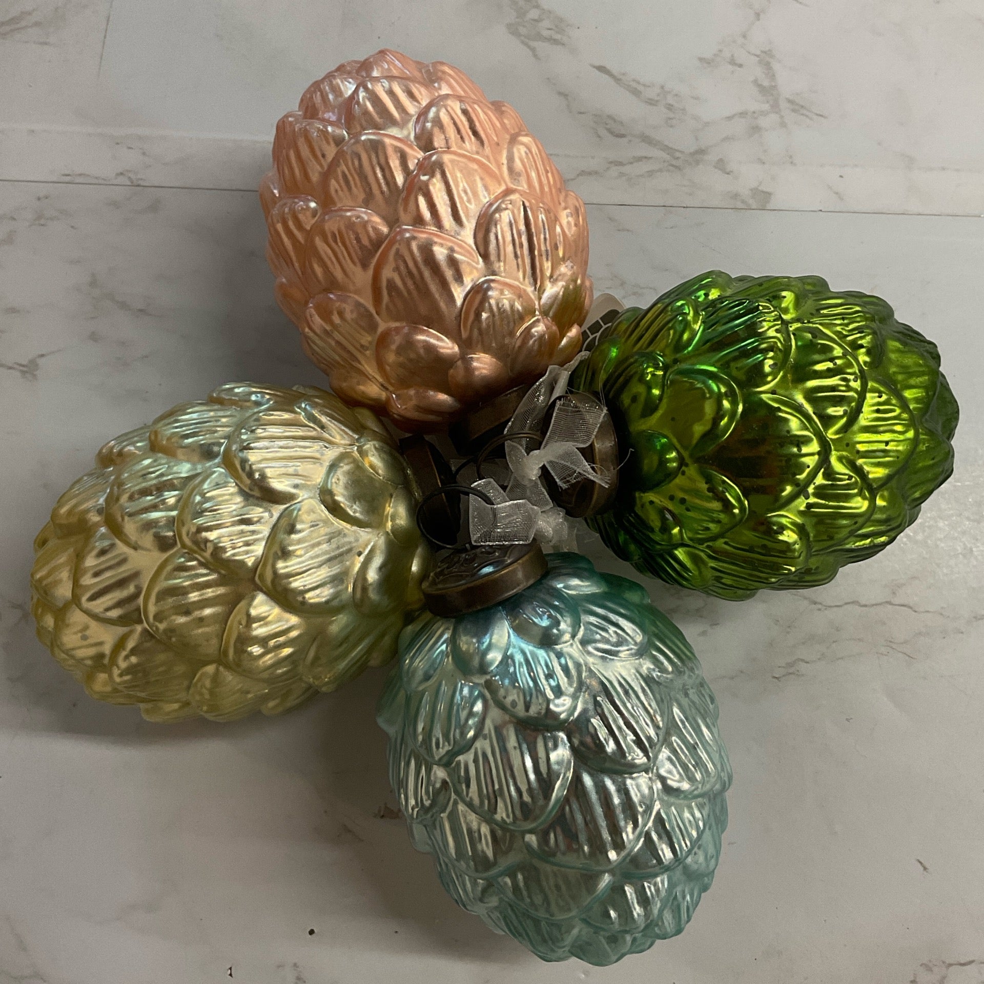 Hand-Blown Glass Egg Ornament