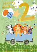 Notes & Queries 2nd Birthday Card — Animals