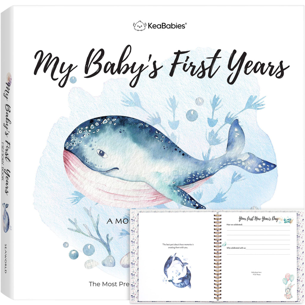 KeaBabies SeaWorld Baby Memory Book — First Years Keepsake Journal