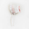 Huggalugs Girls Pink Ribbon Bonnet