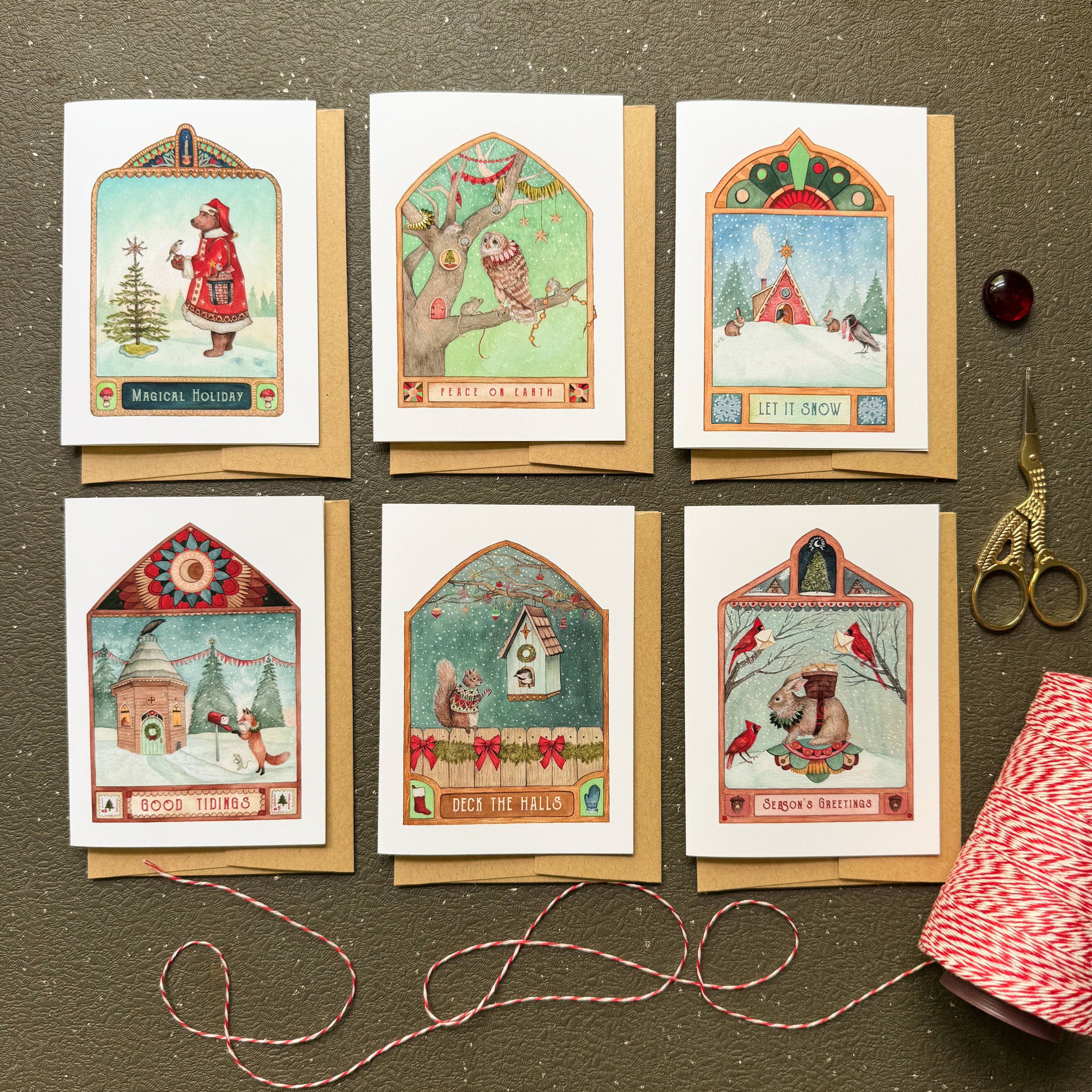Polanshek of the Hills Holiday Card Set — Boxed Set of 6