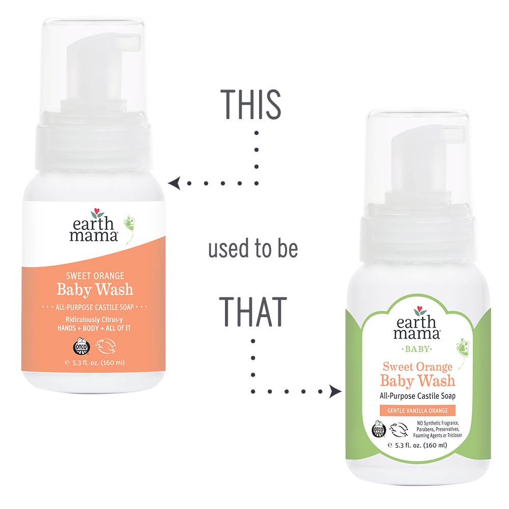 Earth Mama Sweet Orange Baby Wash