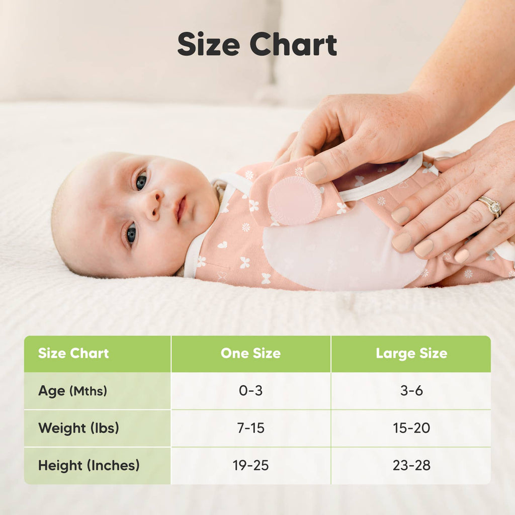 KeaBabies Soothe Zippy Baby Swaddles — Butterflies (3-Pack)