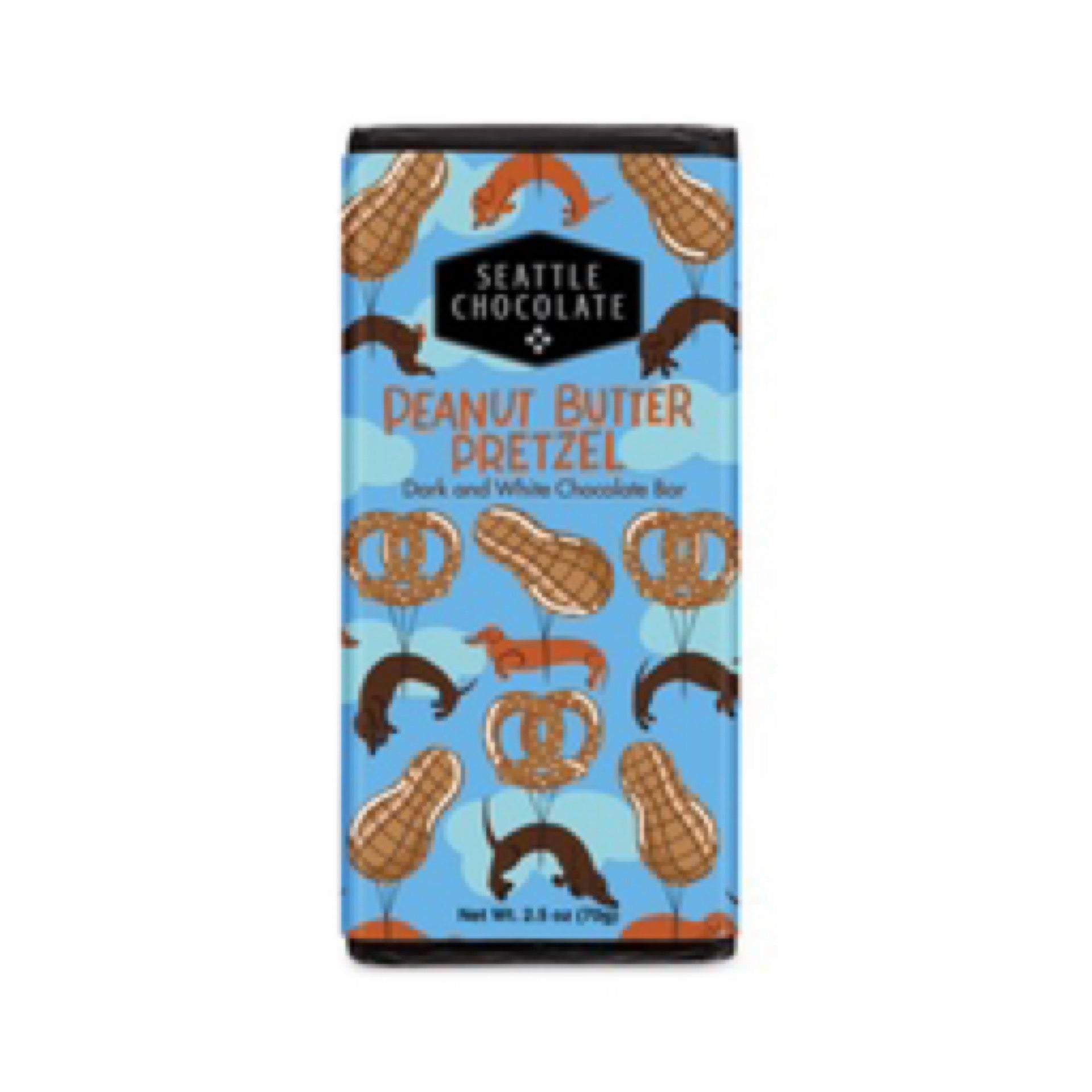 Seattle Chocolate Peanut Butter Pretzel Truffle Bar