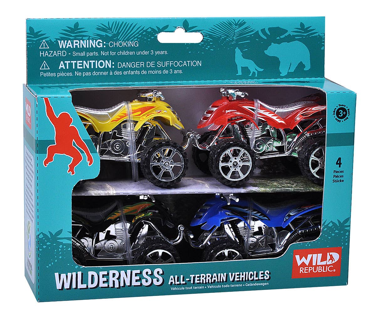 Wild Republic Wilderness ATV Adventure Set — 2.75" Figures
