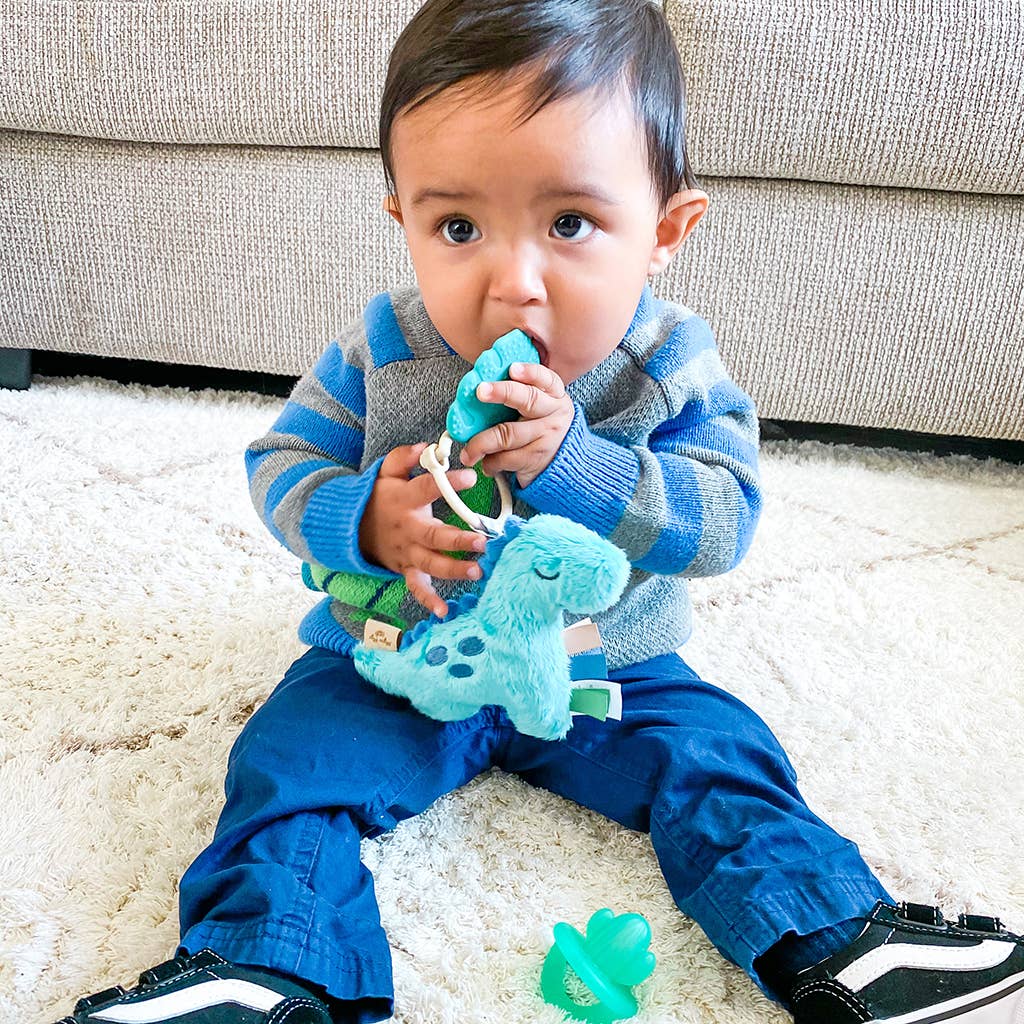 Itzy Ritzy Plush Pal Teether - Dino, Mushroom, Rainbow