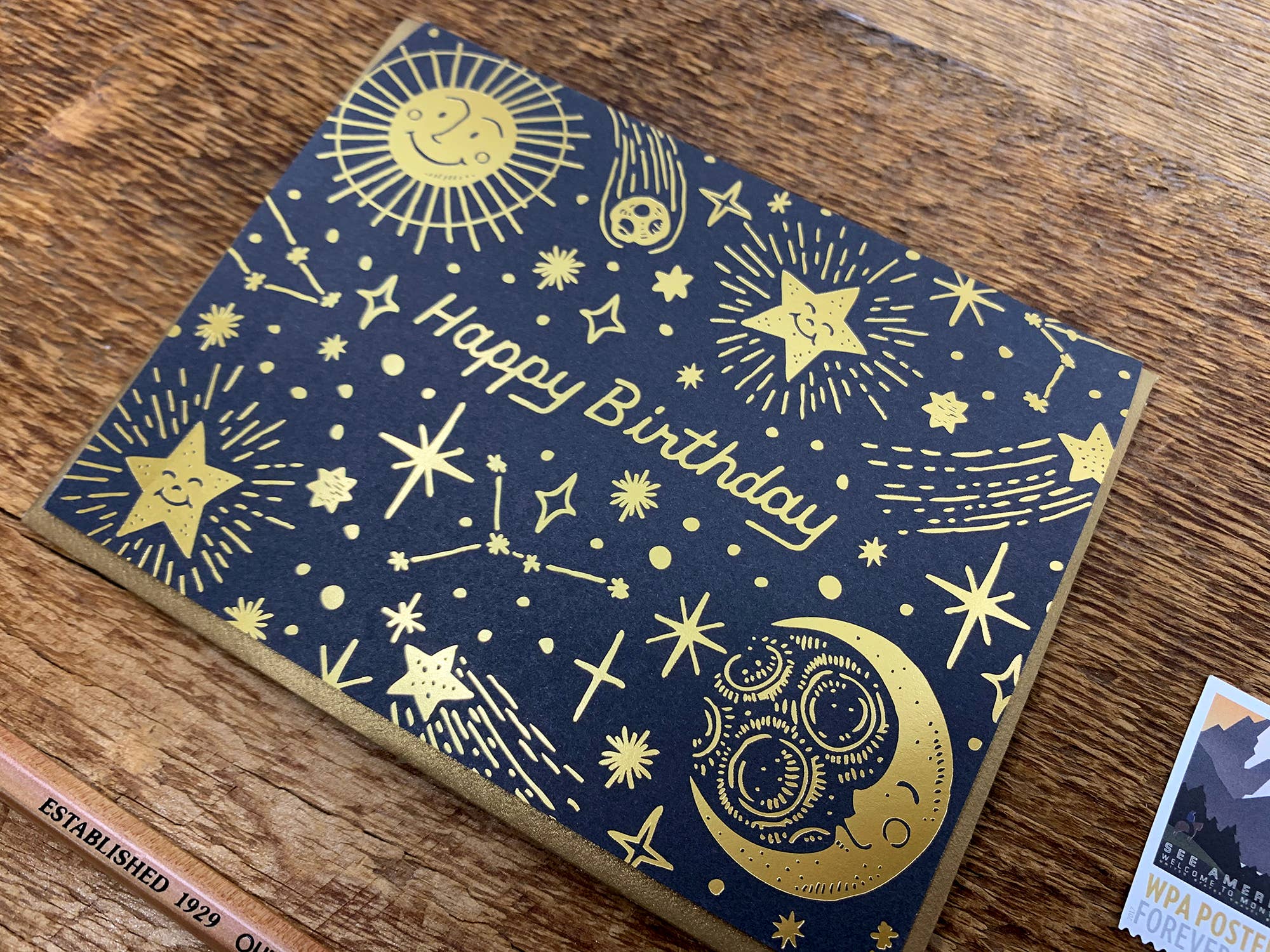 Noteworthy Paper & Press Celestial Birthday Greeting Card