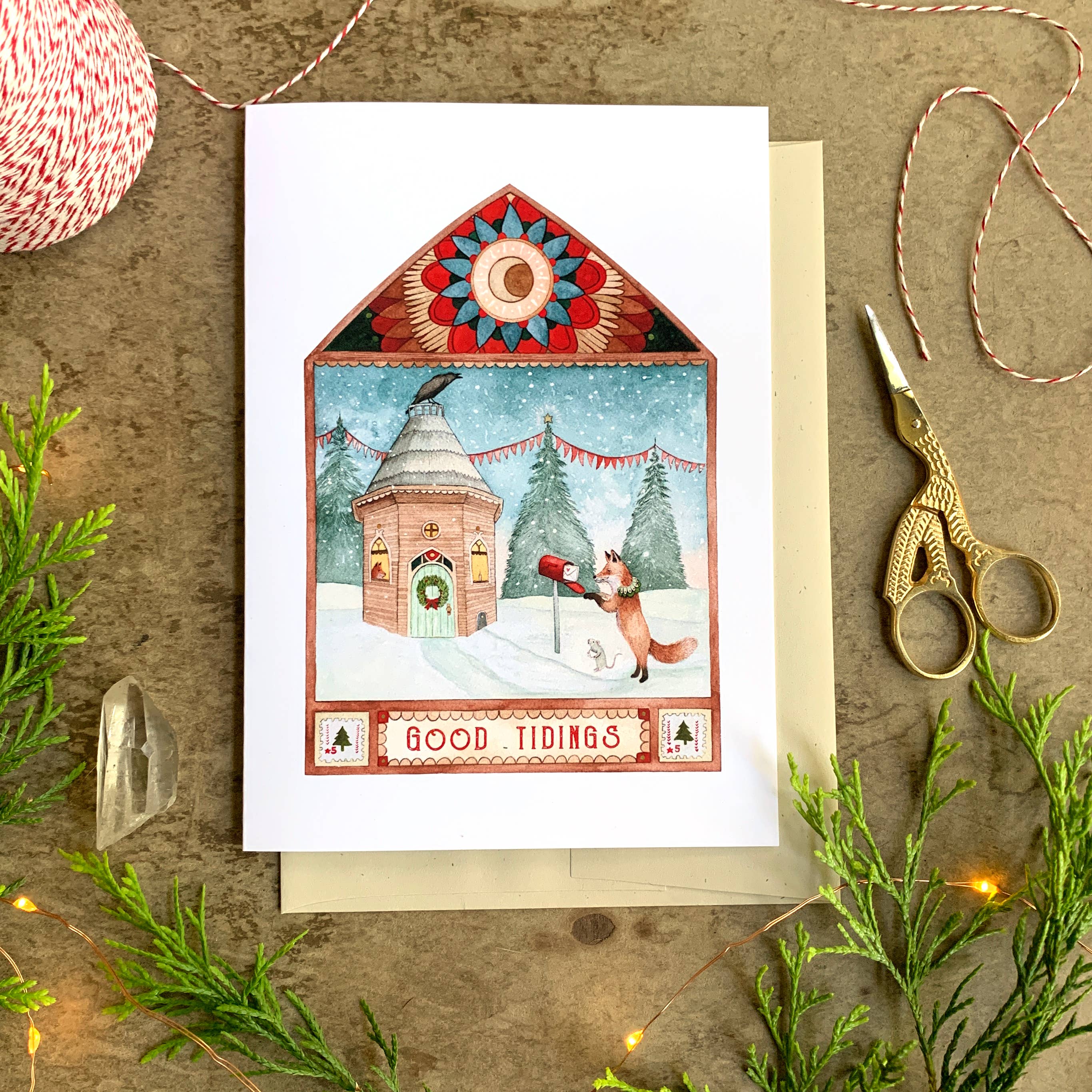 Polanshek of the Hills “Good Tidings” Greeting Card