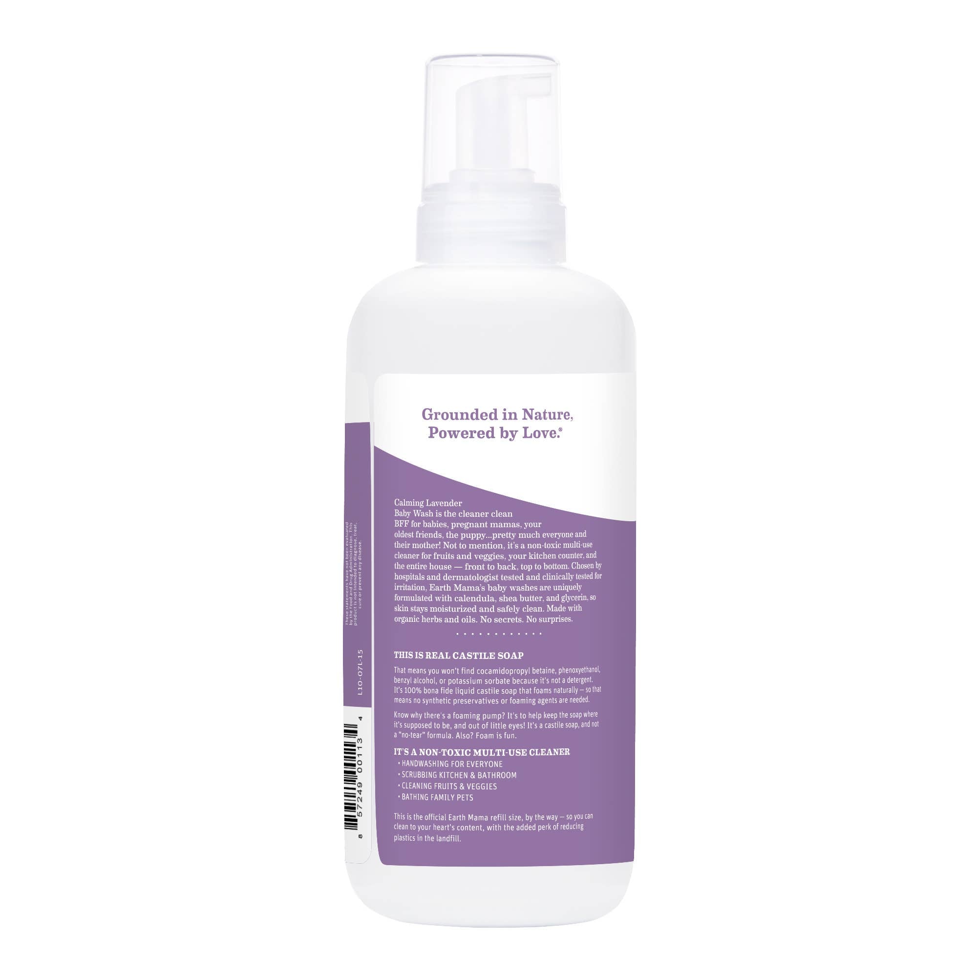 Earth Mama Calming Lavender Castile Baby Wash