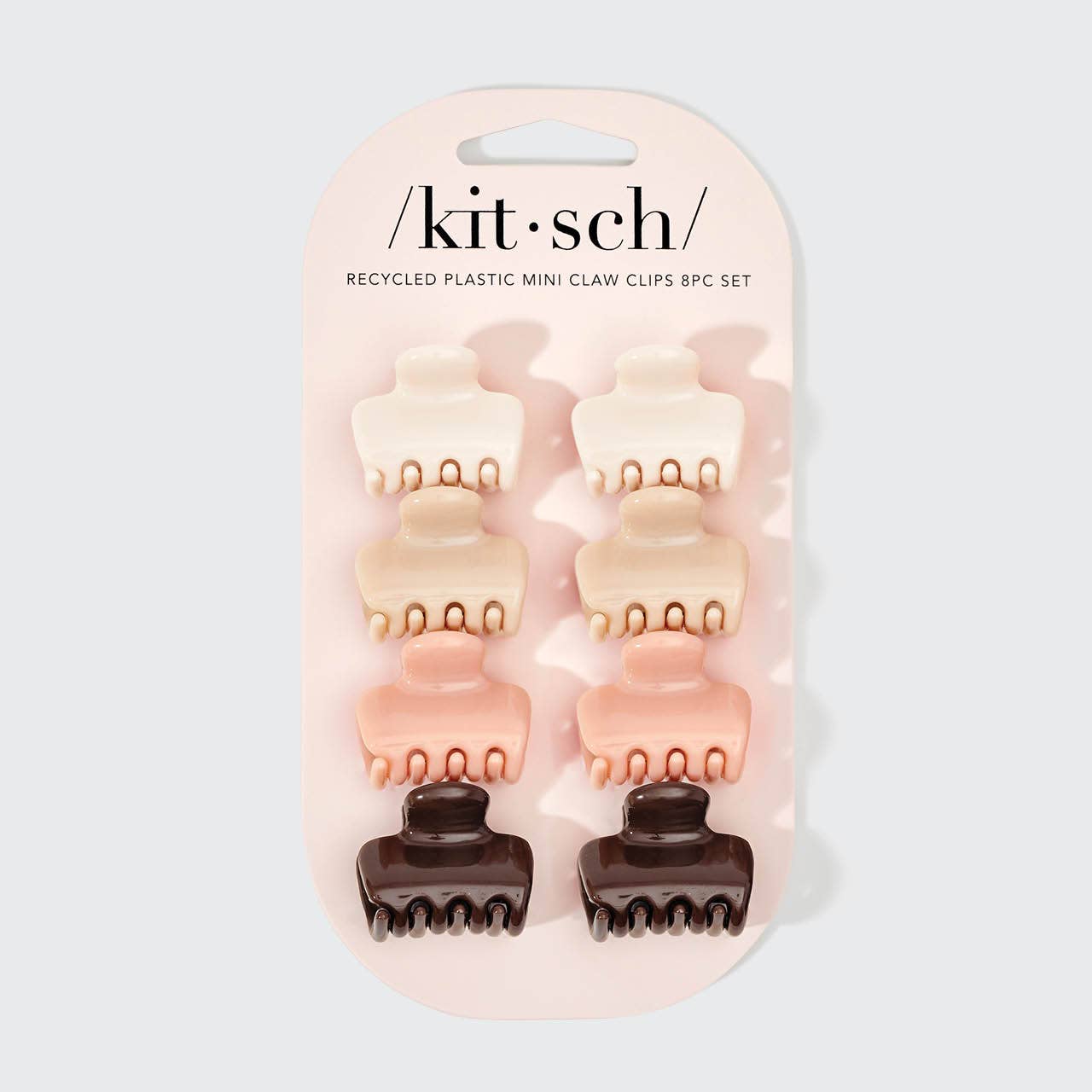 Kitsch Mini Cloud Claw Clips — Rosewood (8-Pack Set)